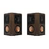 Front. Klipsch - Reference Premiere Dual 5.25" 400-Watt Passive 2-Way Surround Sound Speaker (Pair) - walnut.