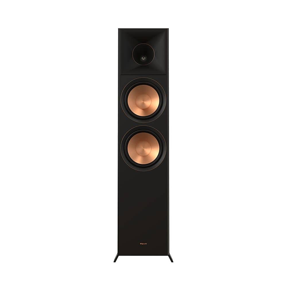 Klipsch - Reference Premiere Dual 8" 600-Watt Dolby Atmos Passive 2-Way Floor Speaker (Each) - Walnut - Front_Zoom
