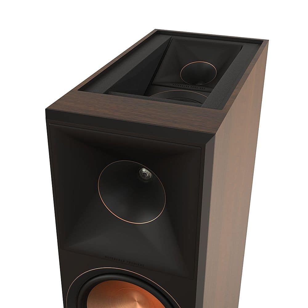 Alt View 12. Klipsch - Reference Premiere Dual 8" 600-Watt Dolby Atmos Passive 2-Way Floor Speaker (Each) - walnut.