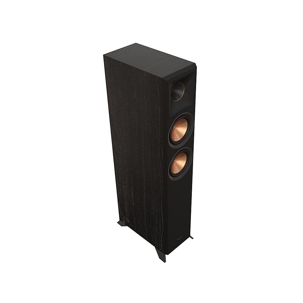 Angle. Klipsch - Reference Premiere Dual 5.25" 400-Watt Passive 2-Way Floor Speaker - Ebony.