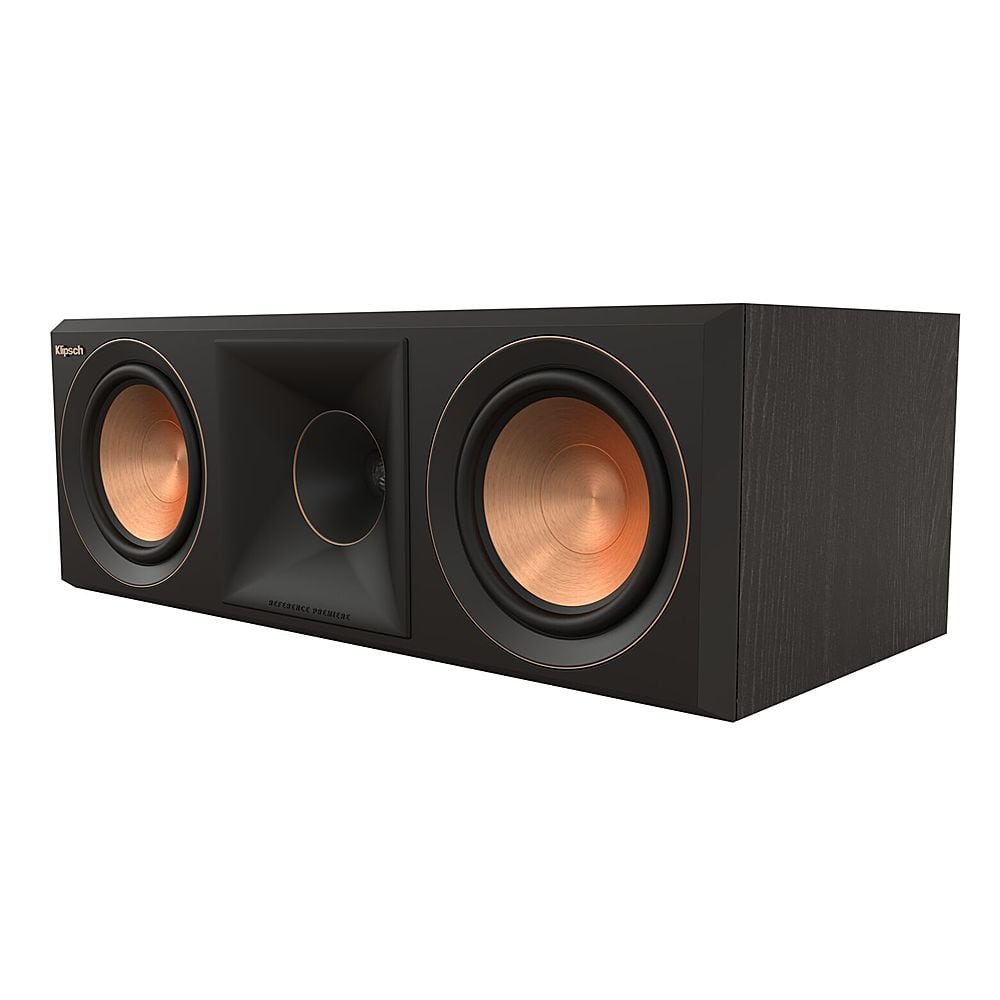 Front. Klipsch - Reference Premiere Series Dual 5.25" 400-Watt Passive 2-Way Center-Channel Speaker - Ebony.