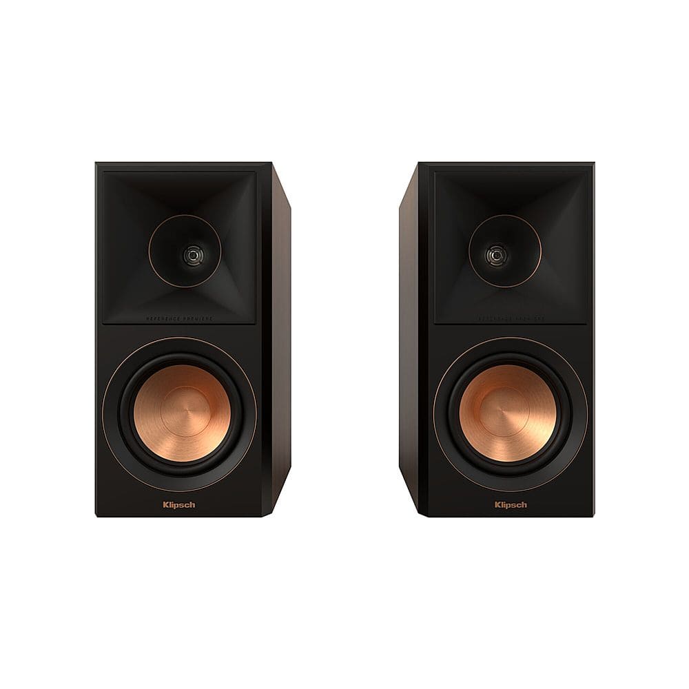 Front. Klipsch - Reference Premiere Dual 5.25" 300-Watt Passive 2-Way Bookshelf Speaker (Pair) - Walnut.