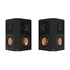 Front. Klipsch - Reference Premiere Dual 5.25" 400-Watt Passive 2-Way Surround Sound Speaker (Pair) - Ebony.