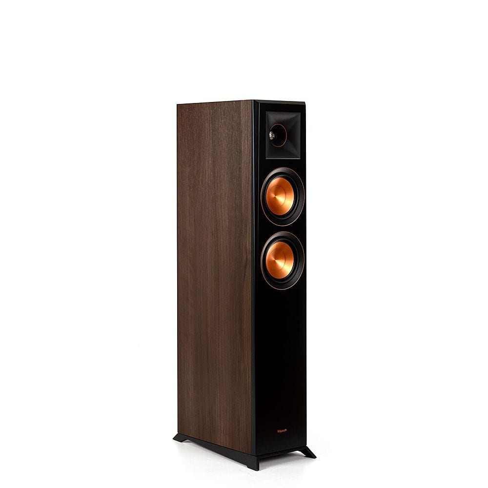 Angle. Klipsch - Reference Premiere Dual 5.25" 400-Watt Passive 2-Way Floor Speaker (Each) - Walnut.