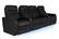 Left. RowOne - Cortes Straight Leather Power Recline Home Theater Seating 4-Chair with Loveseat - Black.