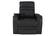 Alt View 12. RowOne - Cortes Straight Row Leather Power Recline Home Theater Seating 2-Arm Chair - Black.