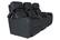 Alt View 11. RowOne - Cortes Straight Row Leather Power Recline Home Theater Seating 3-Chair - Black.