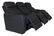 Alt View 12. RowOne - Cortes Straight Row Leather Power Recline Home Theater Seating 3-Chair - Black.