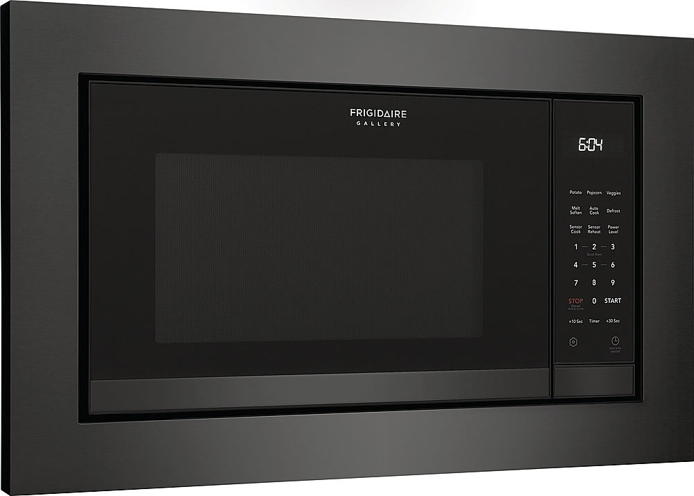 Left View: Frigidaire Gallery 2.2 Cu. Ft. Built-In Microwave - Black