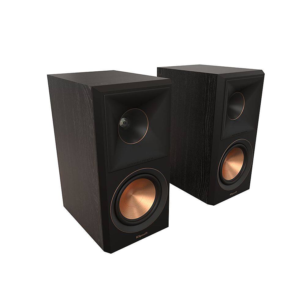 Angle. Klipsch - Reference Premiere Dual 5.25" 300-Watt Passive 2-Way Bookshelf Speaker (Pair) - Ebony.