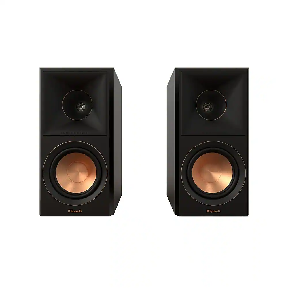 Front. Klipsch - Reference Premiere Dual 5.25" 300-Watt Passive 2-Way Bookshelf Speaker (Pair) - Ebony.