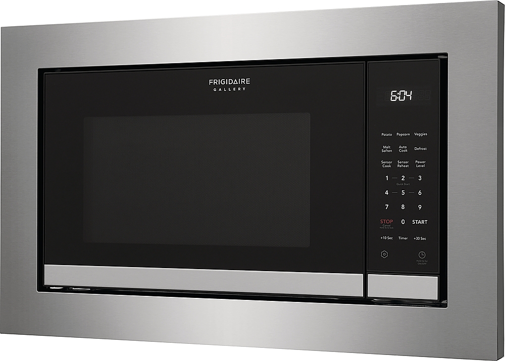 Angle View: Bertazzoni - 2.0 Cu. Ft. Built-In Microwave Drawer with 11 power levels, it has useful preset popcorn, defrost & keep warm functions. - Stainless steel