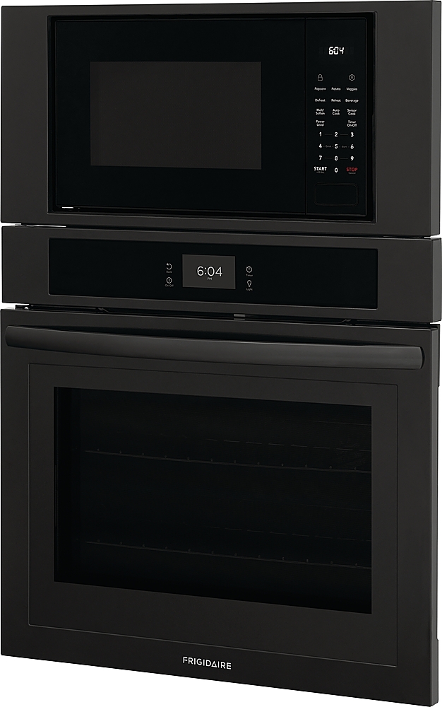 Angle View: Frigidaire - 30" Electric Microwave Combination Oven with Fan Convection - Black