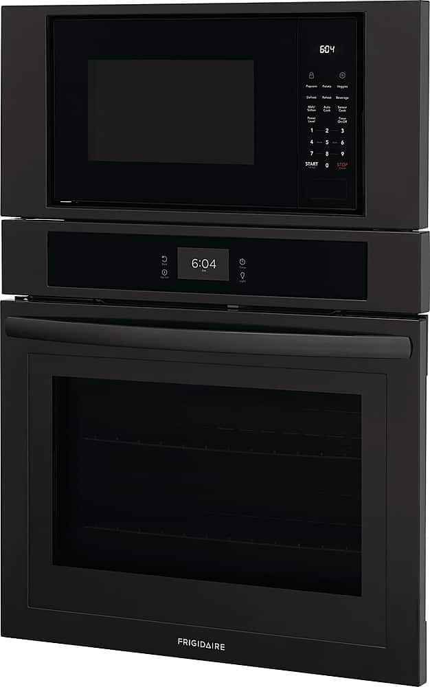Angle. Frigidaire - 30" Electric Microwave Combination Oven with Fan Convection - Black.