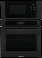 Frigidaire - 30" Electric Microwave Combination Oven with Fan Convection - Black - Front_Zoom