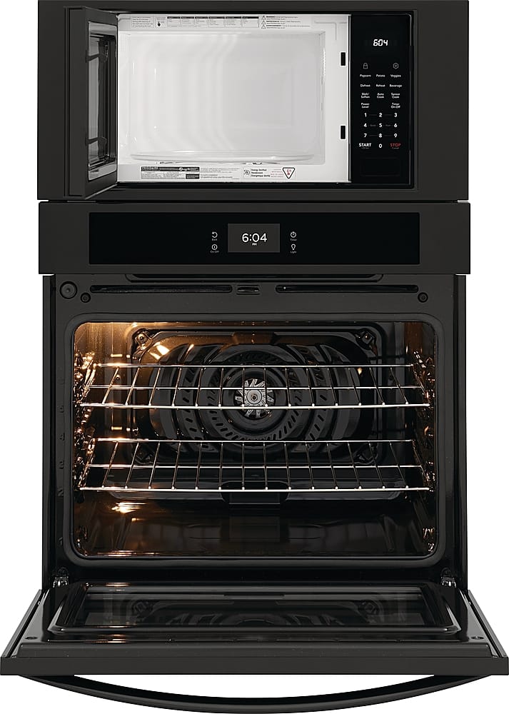 Alt View 12. Frigidaire - 30" Electric Microwave Combination Oven with Fan Convection - Black.