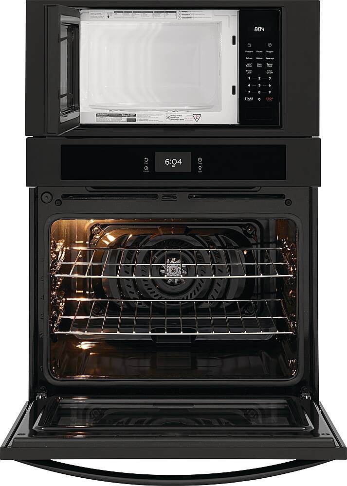 Alt View 12. Frigidaire - 30" Electric Microwave Combination Oven with Fan Convection - Black.