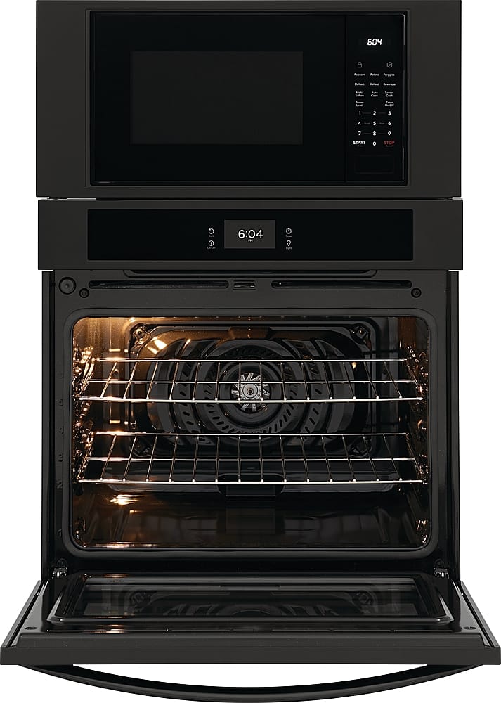 Alt View 1. Frigidaire - 30" Electric Microwave Combination Oven with Fan Convection - Black.