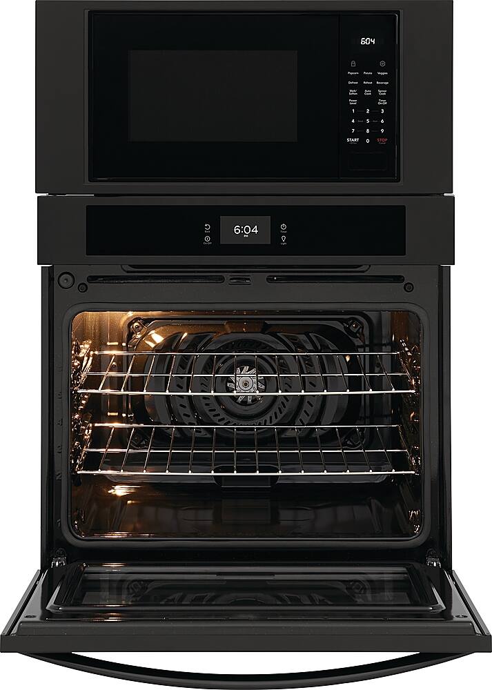Alt View 1. Frigidaire - 30" Electric Microwave Combination Oven with Fan Convection - Black.