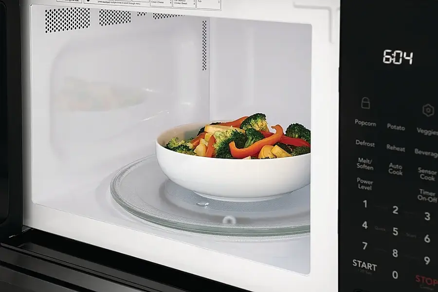 Alt View 15. Frigidaire - 30" Electric Microwave Combination Oven with Fan Convection - Black Stainless Steel.