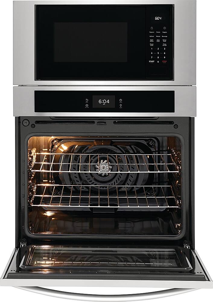 Alt View 15. Frigidaire - 30" Electric Microwave Combination Oven with Fan Convection - Stainless Steel.