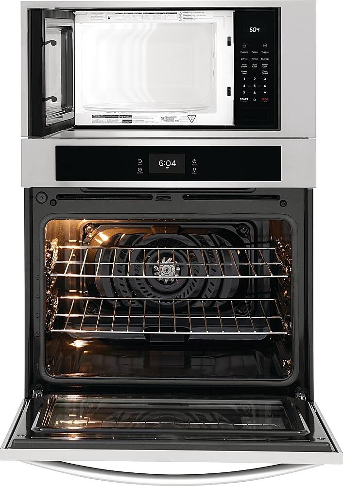 Alt View 16. Frigidaire - 30" Electric Microwave Combination Oven with Fan Convection - Stainless Steel.