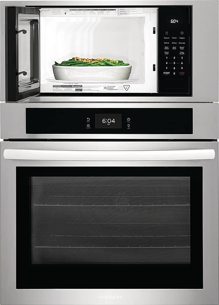 Alt View 18. Frigidaire - 30" Electric Microwave Combination Oven with Fan Convection - Stainless Steel.