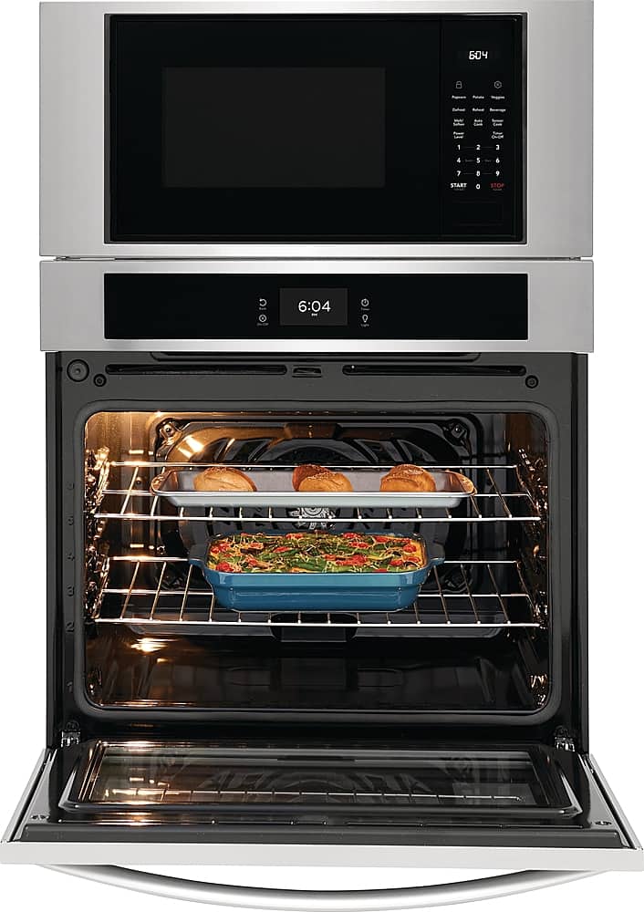 Alt View 20. Frigidaire - 30" Electric Microwave Combination Oven with Fan Convection - Stainless Steel.