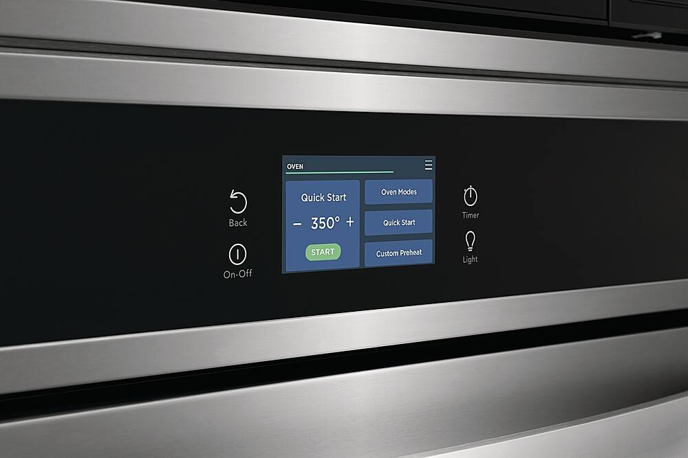 Alt View 21. Frigidaire - 30" Electric Microwave Combination Oven with Fan Convection - Stainless Steel.