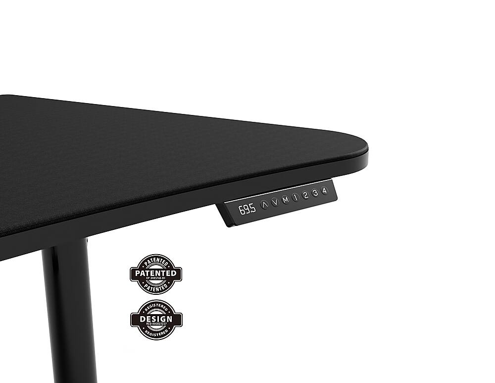 The image features a black table with a black stand, providing a sleek and modern appearance. The table is quite large, covering a significant portion of the image. The stand supports the table, ensuring stability and durability. The overall design of the table and stand creates a contemporary and stylish look, making it an attractive choice for various settings.