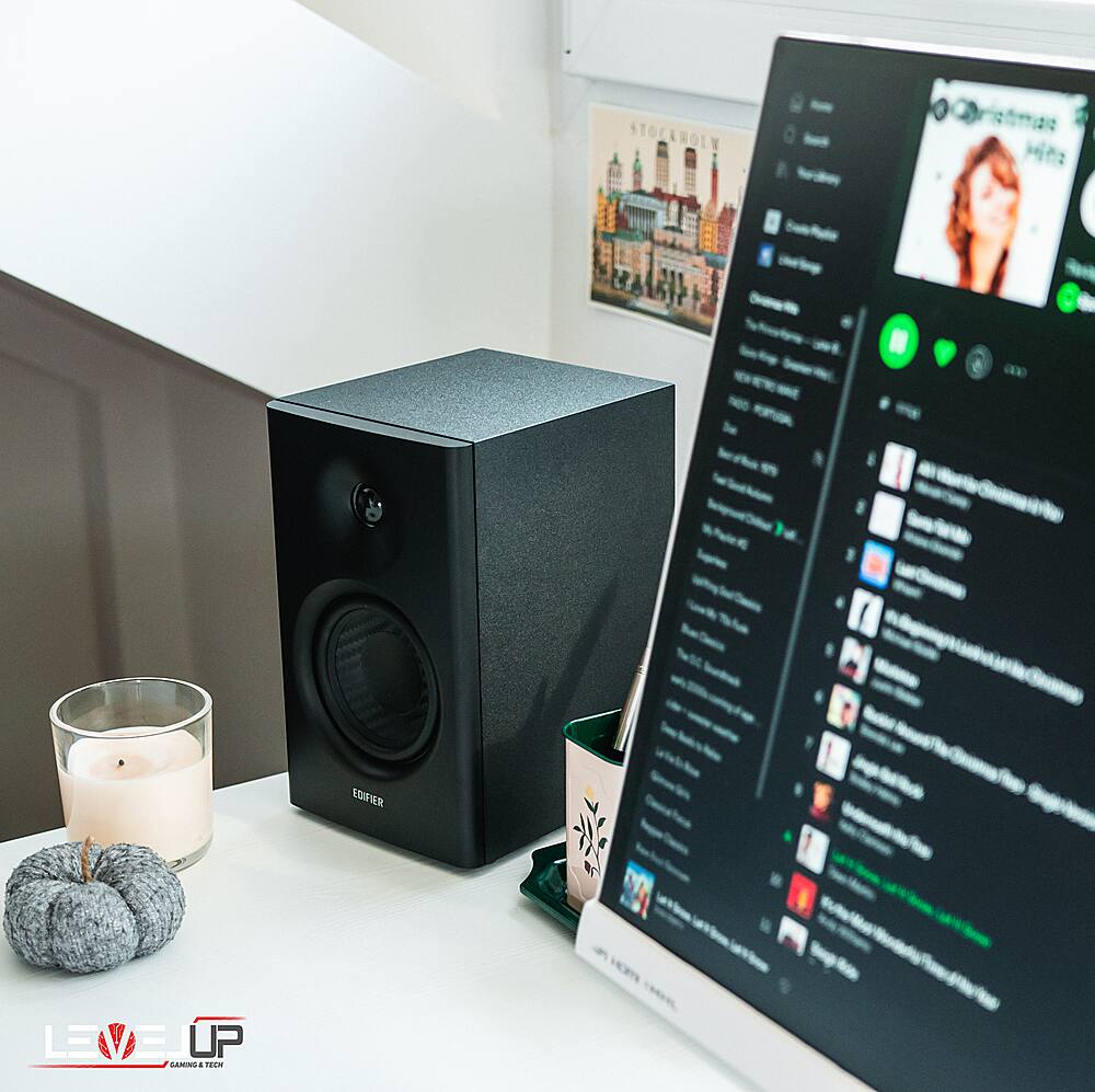 Alt View 17. Edifier - MR4 2.0 Monitor Reference Speaker System - Black.