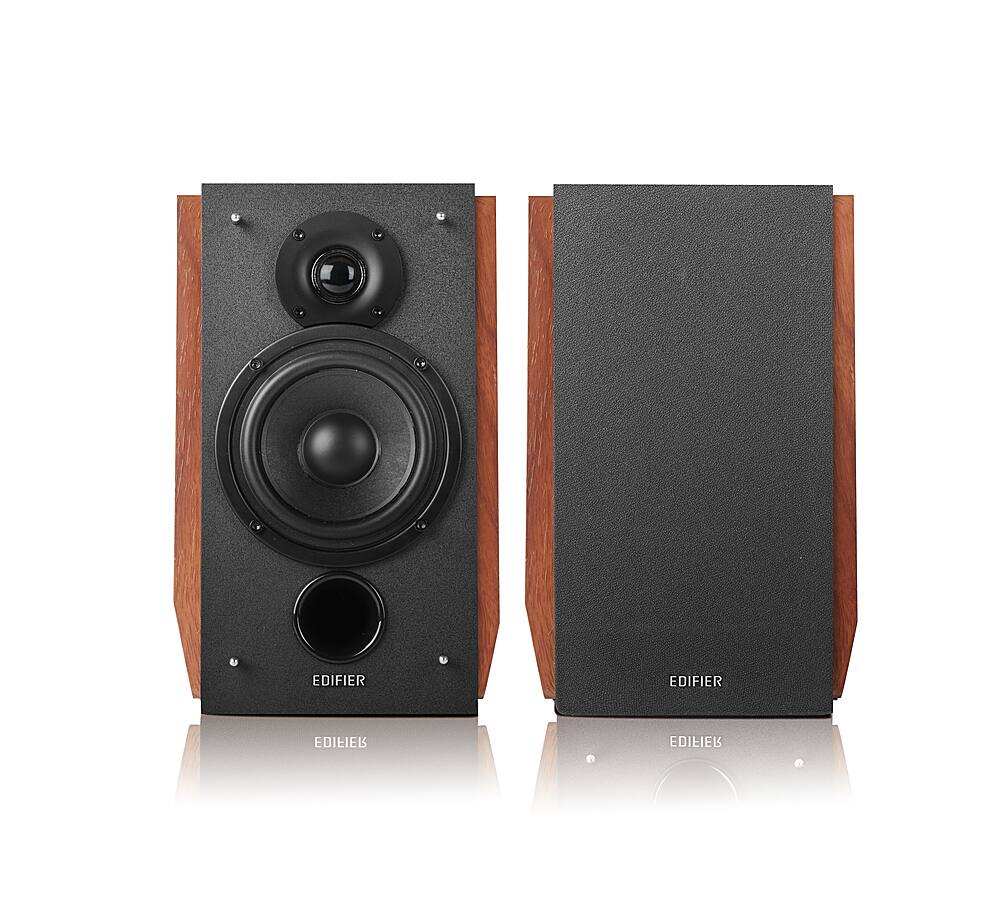 Alt View 6. Edifier - R1700BTs 2.0 Active Bookshelf Speakers - Wood.