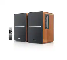 Front. Edifier - R1280Ts Powered Computer Speakers, Bookshelf Speakers - 2.0 Stereo Soundfield Spacializer Studio Monitor - 42 Watts RMS - Wood.