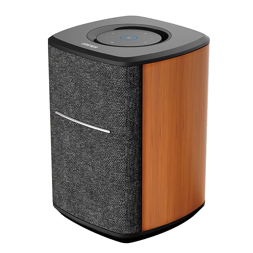 Edifier - MS50A Classic Portable Wi-Fi Speaker - Wood - Front_Zoom