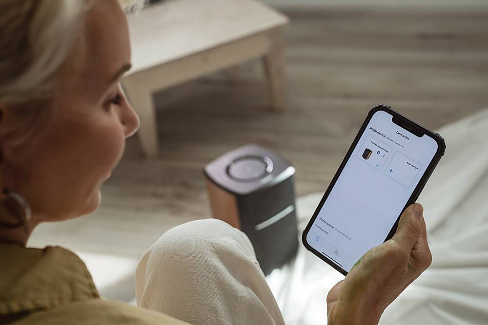 Alt View 14. Edifier - MS50A Classic Portable Wi-Fi Speaker - Wood.