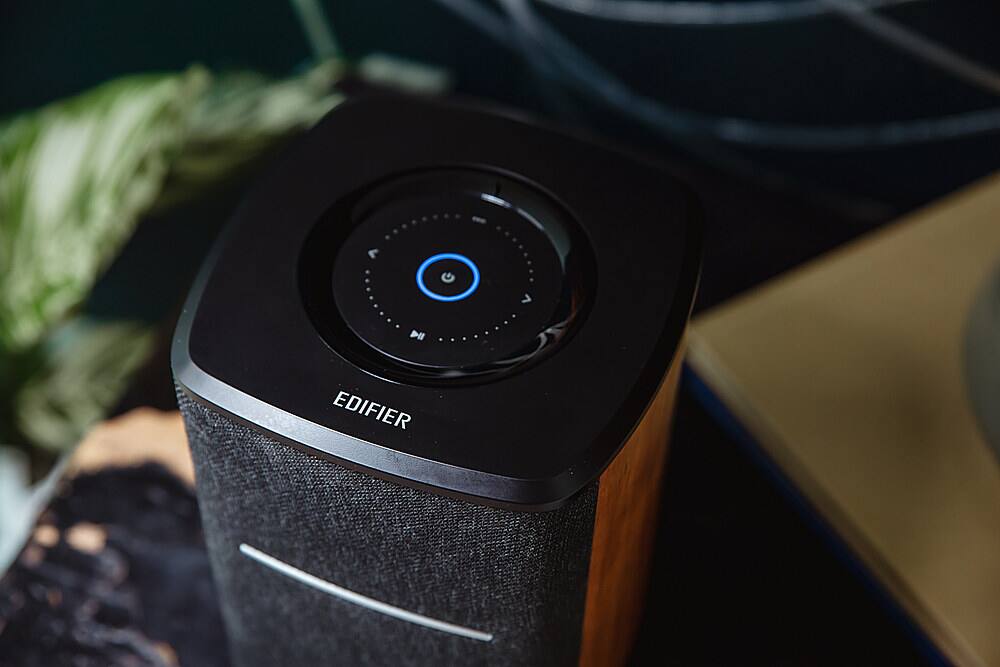 Alt View 17. Edifier - MS50A Classic Portable Wi-Fi Speaker - Wood.