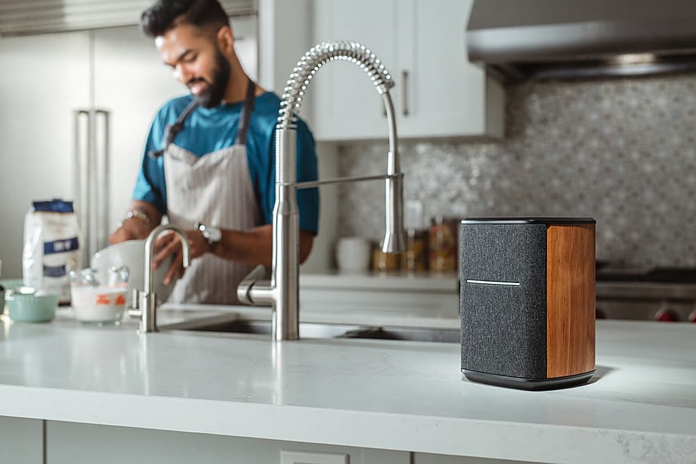Alt View 20. Edifier - MS50A Classic Portable Wi-Fi Speaker - Wood.