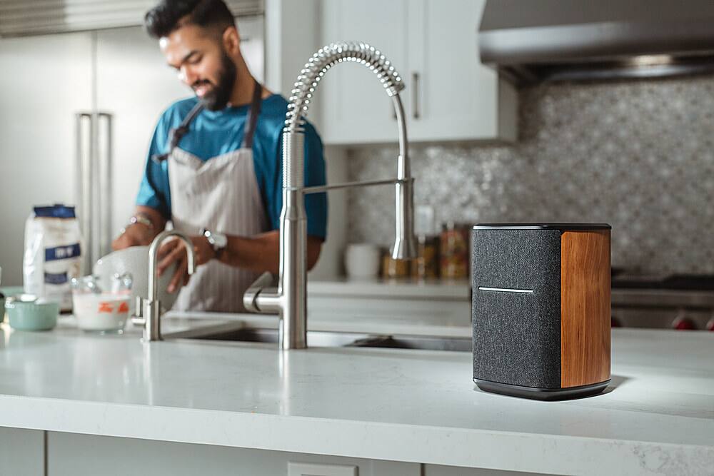 Alt View 20. Edifier - MS50A Classic Portable Wi-Fi Speaker - Wood.