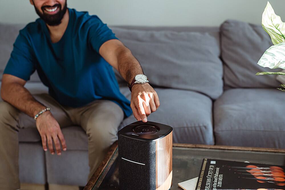 Alt View 21. Edifier - MS50A Classic Portable Wi-Fi Speaker - Wood.