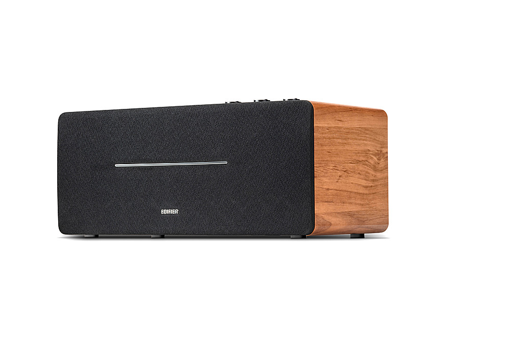 Angle View: Edifier - D12 Integrated Desktop Stereo Speaker - Wood