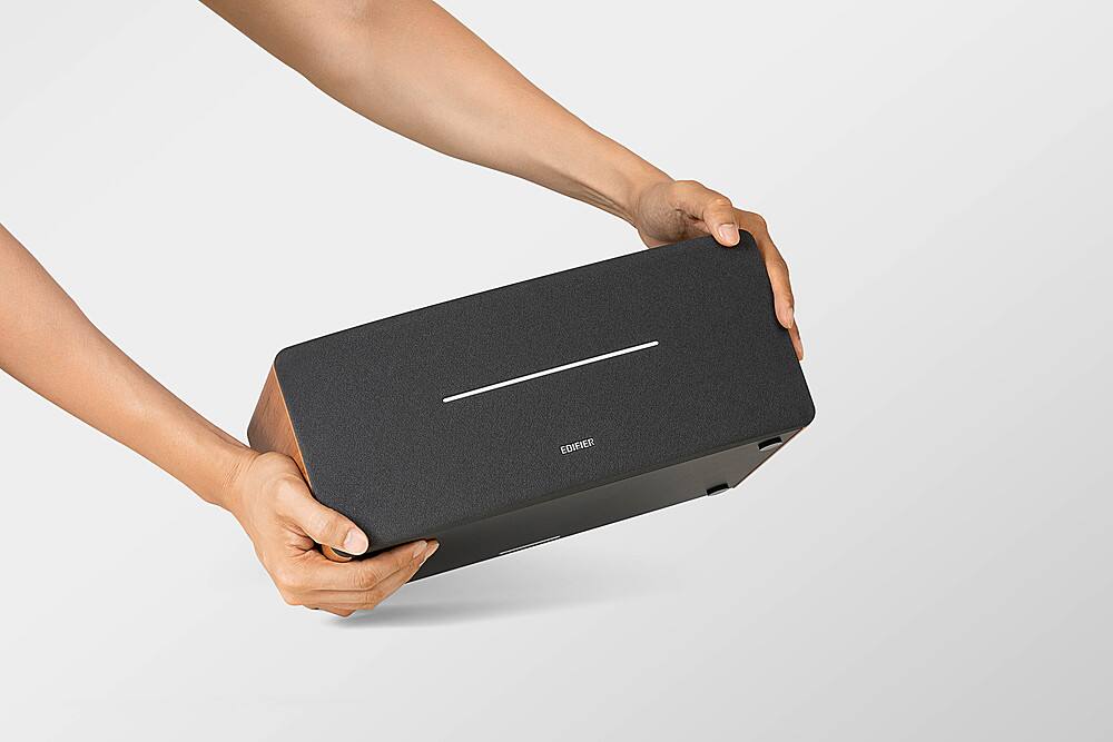 Alt View 24. Edifier - D12 Integrated Desktop Stereo Speaker - Wood.