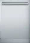 Front. Thermador - Star Sapphire 24" Top Control Smart Built-In Stainless Steel Tub Dishwasher with Professional Handle, 42 dba - Stainless steel.