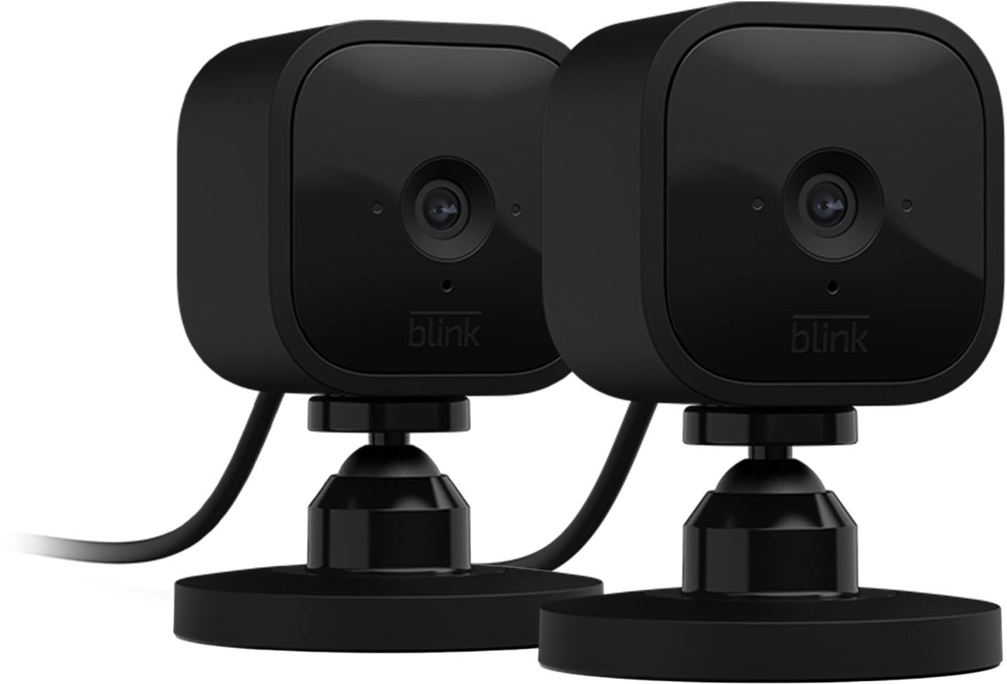 Blink Mini Indoor 1080p Wireless Security Camera (2-Pack) Black B09N6QBMTW  - Best Buy