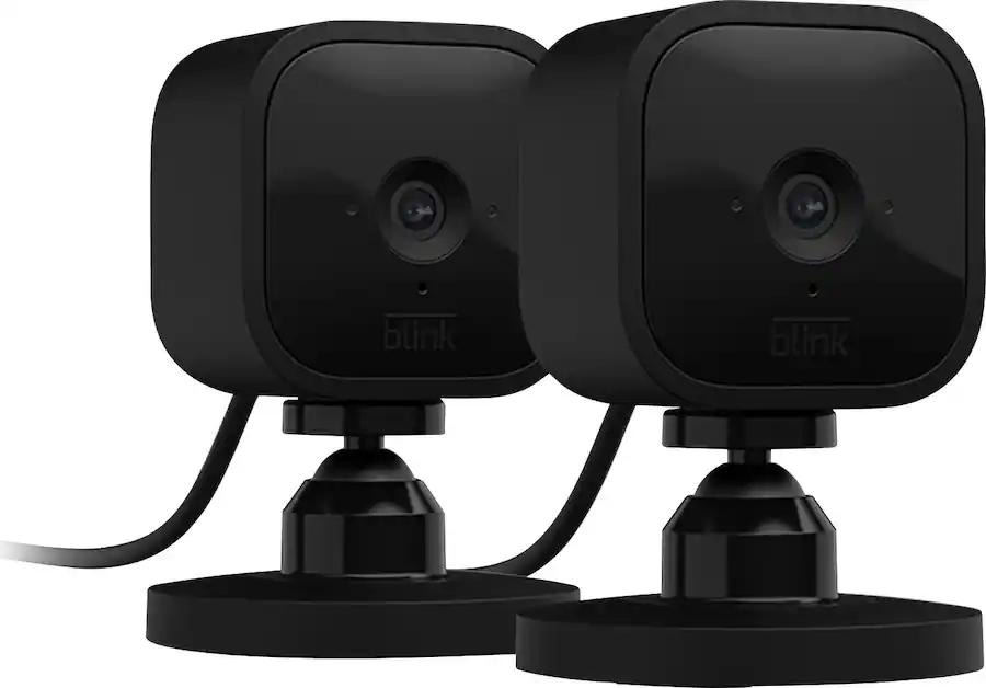 Blink Mini Indoor 1080p Wireless Security Camera (2 Pack) Black