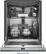 Alt View 1. Thermador - Sapphire 24" Top Control Smart Built-In Stainless Steel Tub Dishwasher with 3rd Rack, 44 dba - Custom Panel Ready.