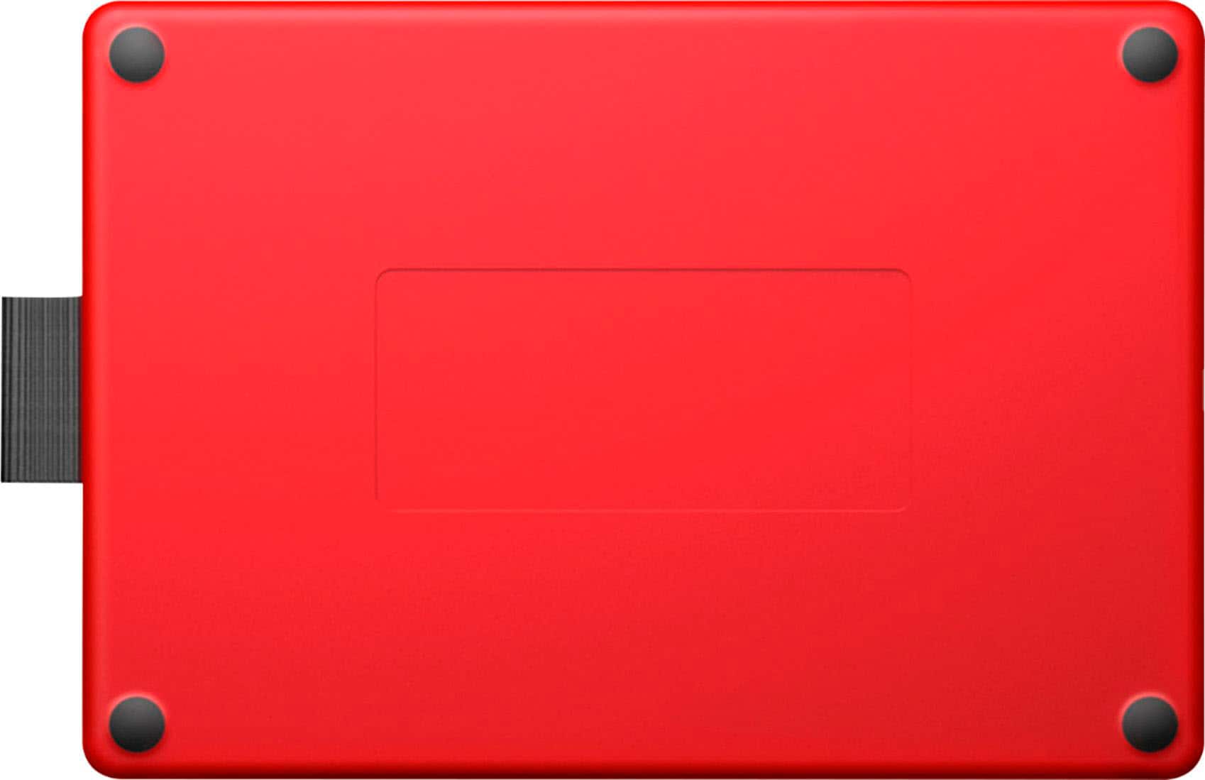 Alt View 13. Wacom - One by Wacom Student Drawing Tablet (small) – Works with Chromebook, Mac, PC - Black/Red.