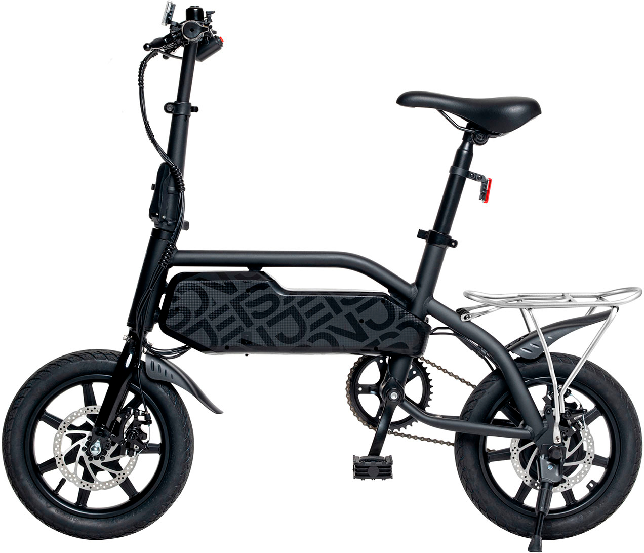 Left View: Jetson - J5 eBike with 30 miles Max Operating Range & 15 mph Max Speed - Black