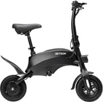 Jetson - LX10 Foldable eBike with 15 miles Max Operating Range & 15.5 mph Max Speed - Black - Front_Zoom