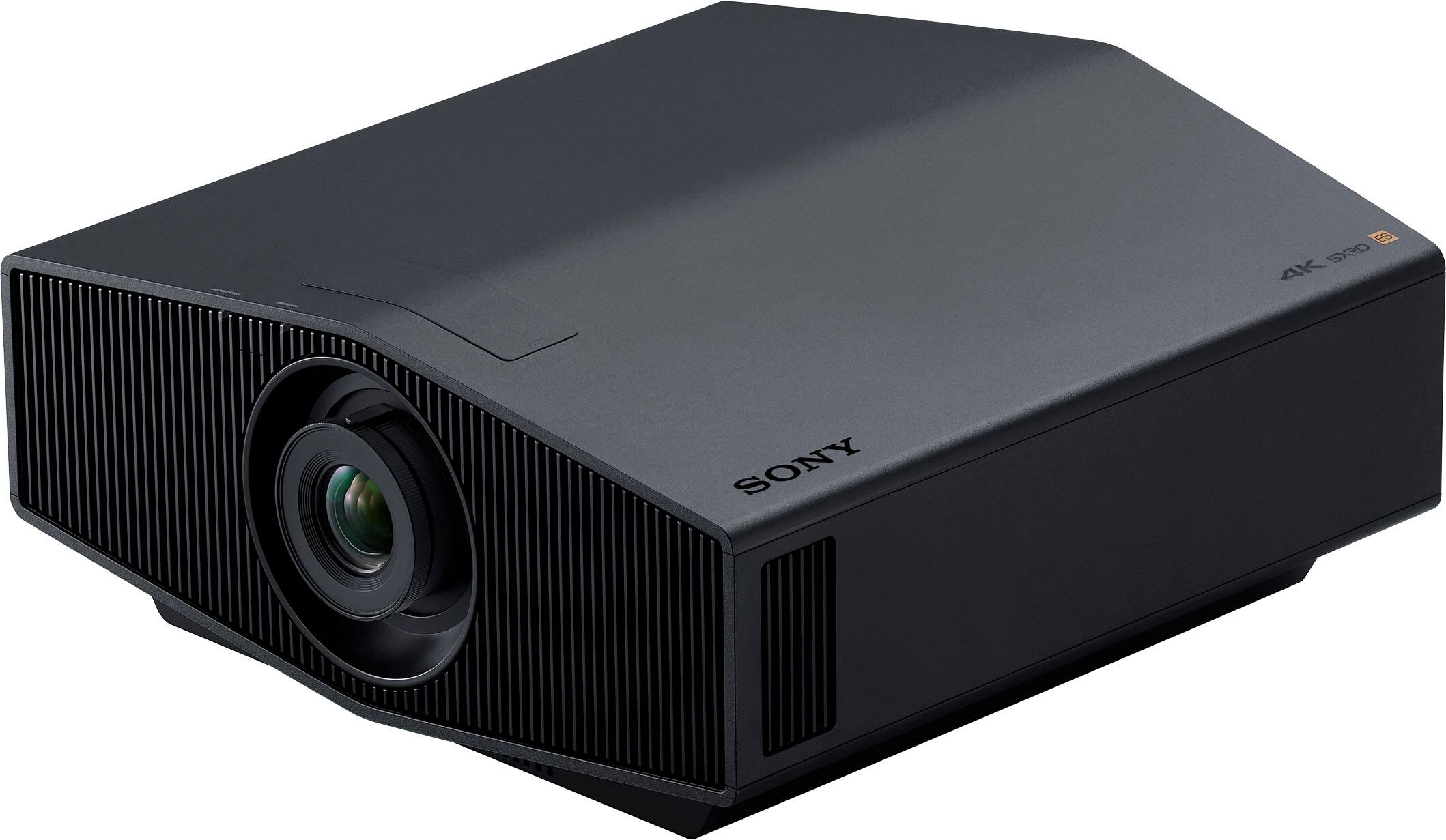 Left. Sony - VPLXW5000ES 4K HDR Laser Home Theater Projector with Native 4K SXRD Panel - Black.