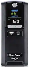 Front. CyberPower - LX1500GU3 Battery Backup UPS Systems - Black.